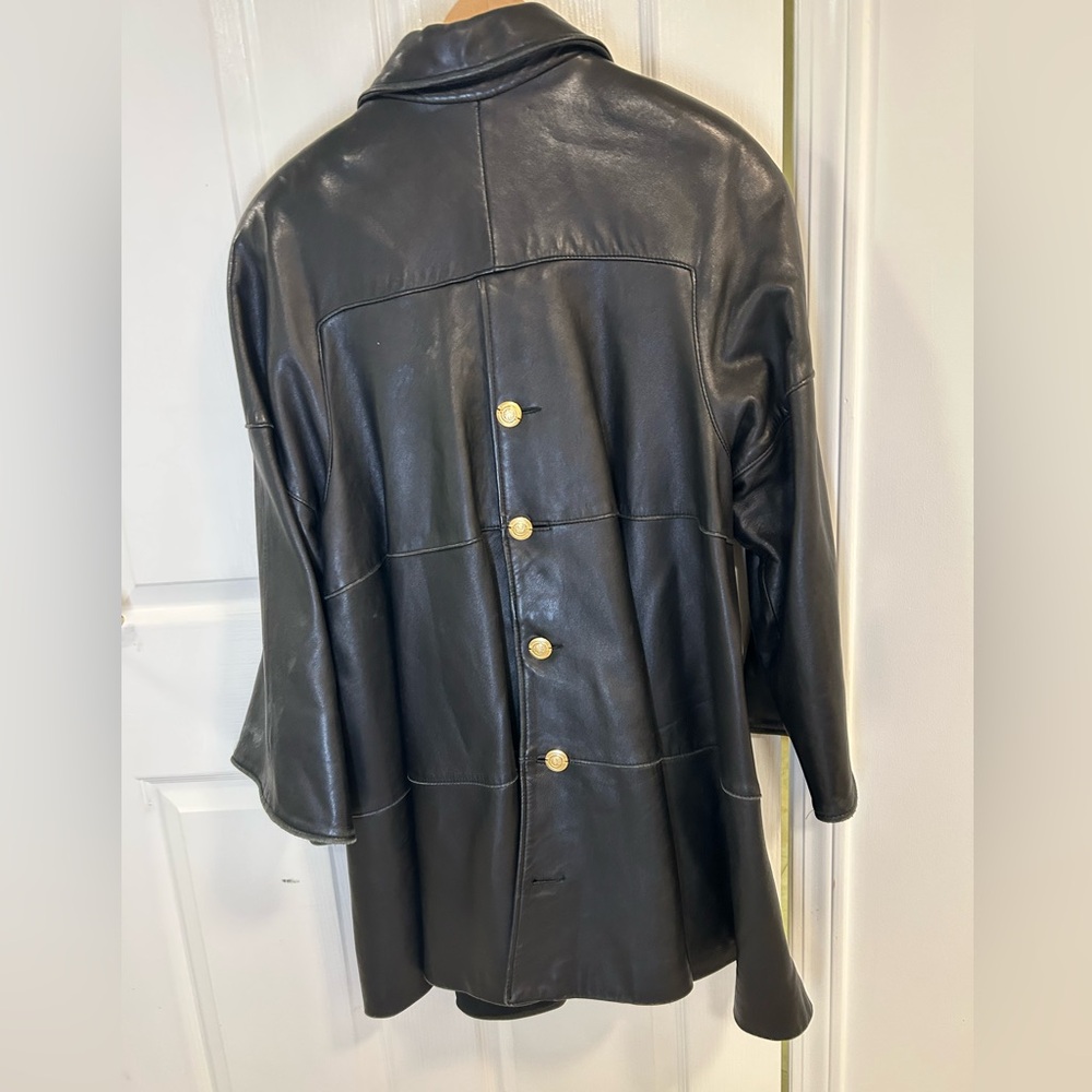 Marquis Mid Length Swing Leather Jacket